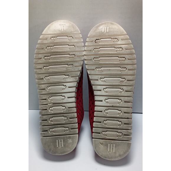 Ilse Jacobsen Tulip Slip On Raspberry Textile Rubber Sole Loafer EUR 38 US 6 - Picture 6 of 6